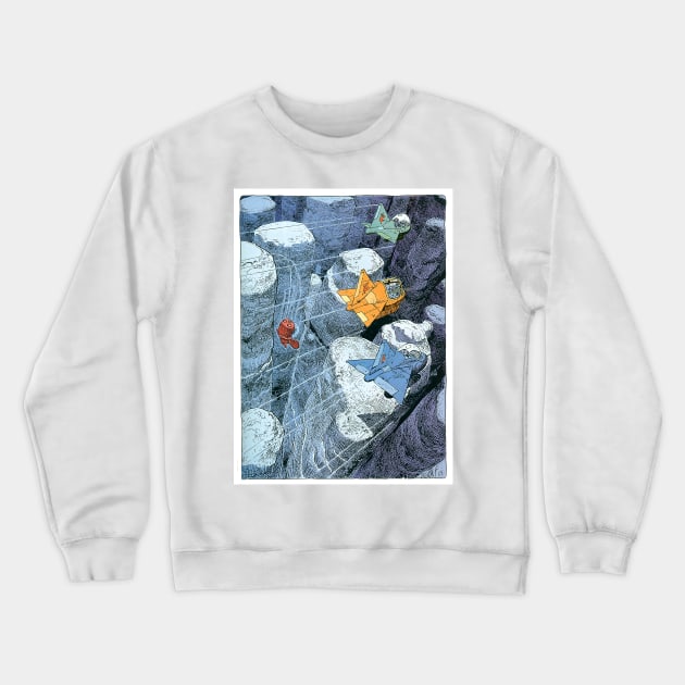 moebius organic paintings - Jean Giraud - moebius - voyage d'hermes Crewneck Sweatshirt by QualityArtFirst